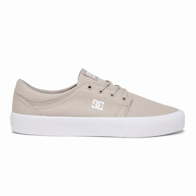 DC Trase Men's White/Grey Sneakers Australia Online EDW-172